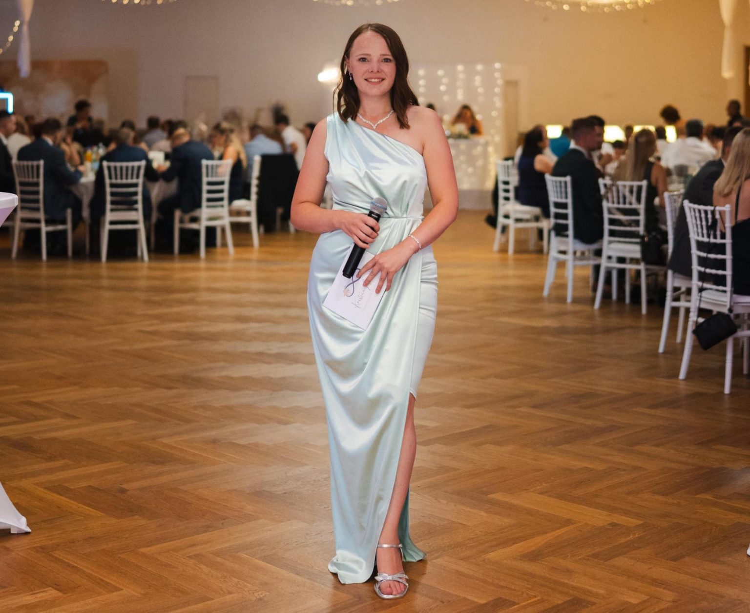 Moderatorin Kristina Arent